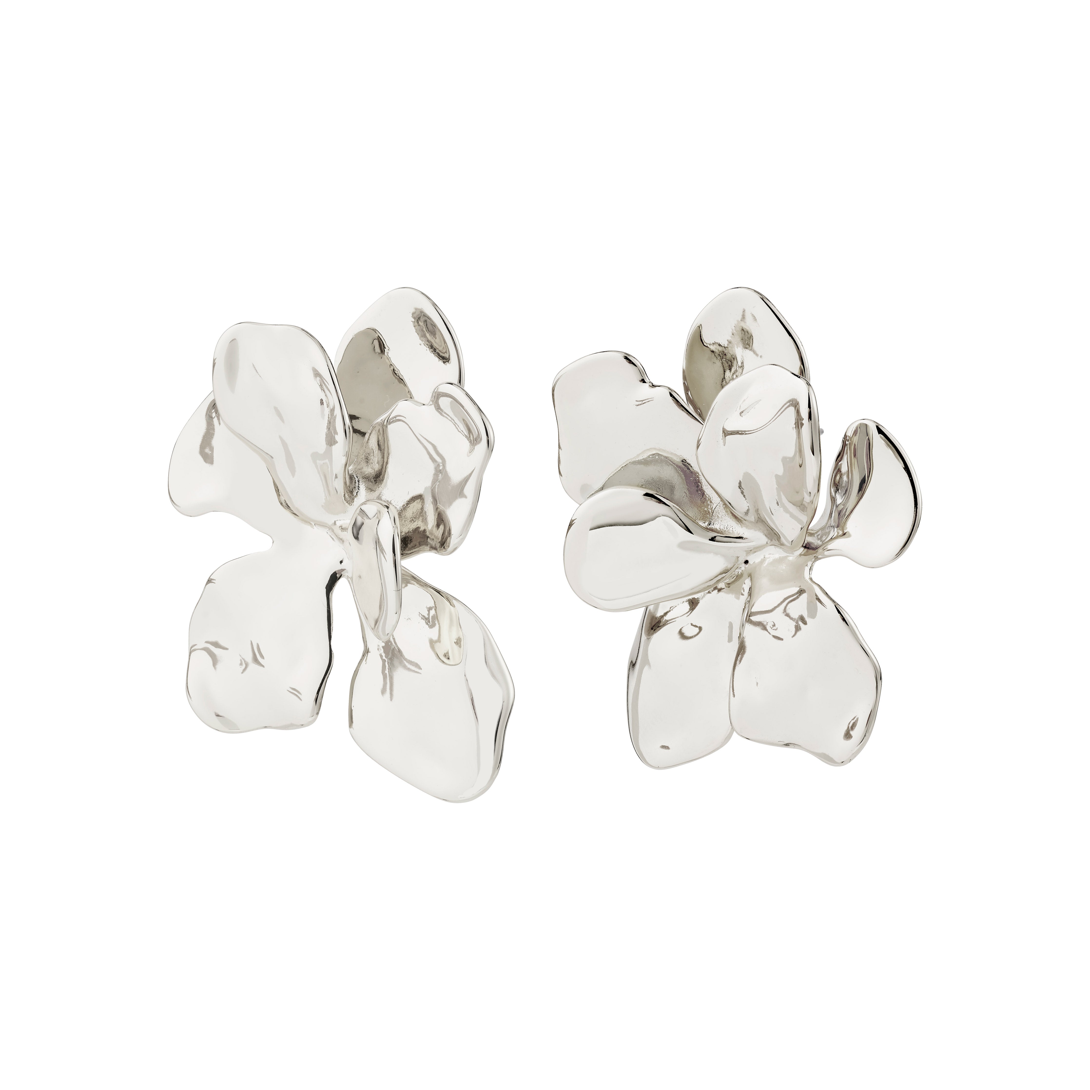 pilgrim-halen-ohrstecker-versilbert-giga-studs-statement image 1