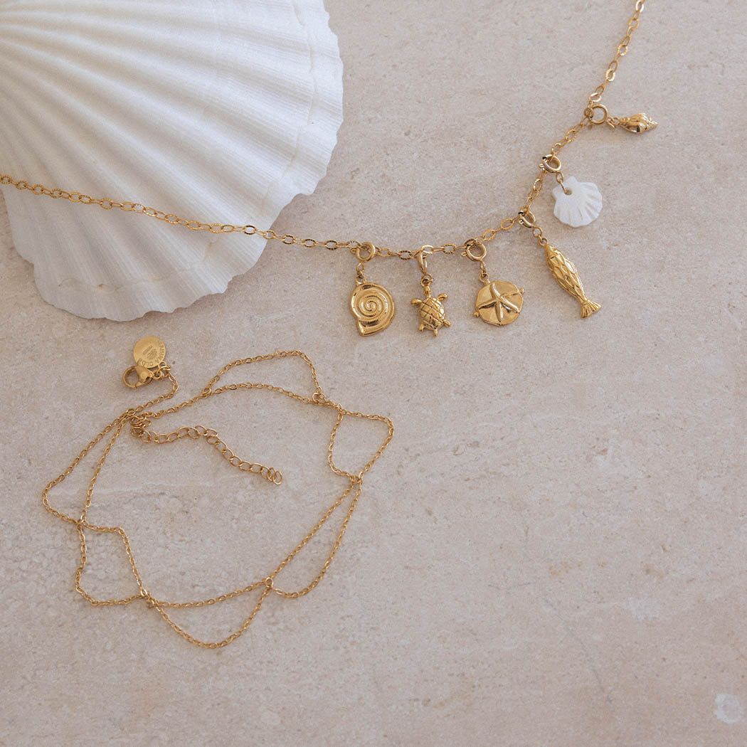 purelei-shore-kette-40-45-cm-kette-mit-6-maritimen-charms image 2