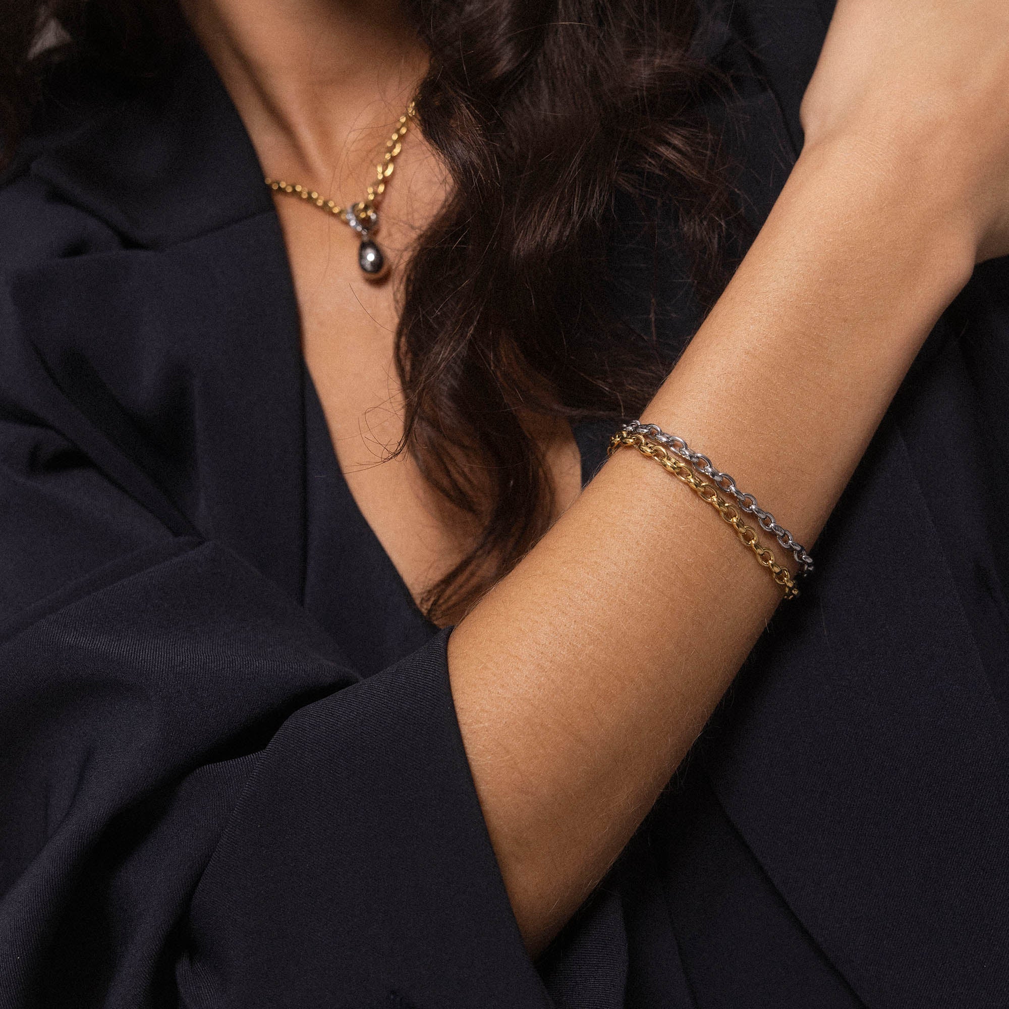 purelei-dreamscape-armband-schiffsankerkette-16-19-cm-in-gold-silber-ros-gold-bi image 4