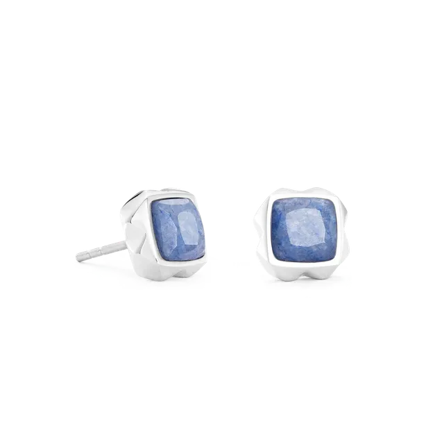 coeur-de-lion-ohrringe-spikes-square-aventurin-silber-blau image 1