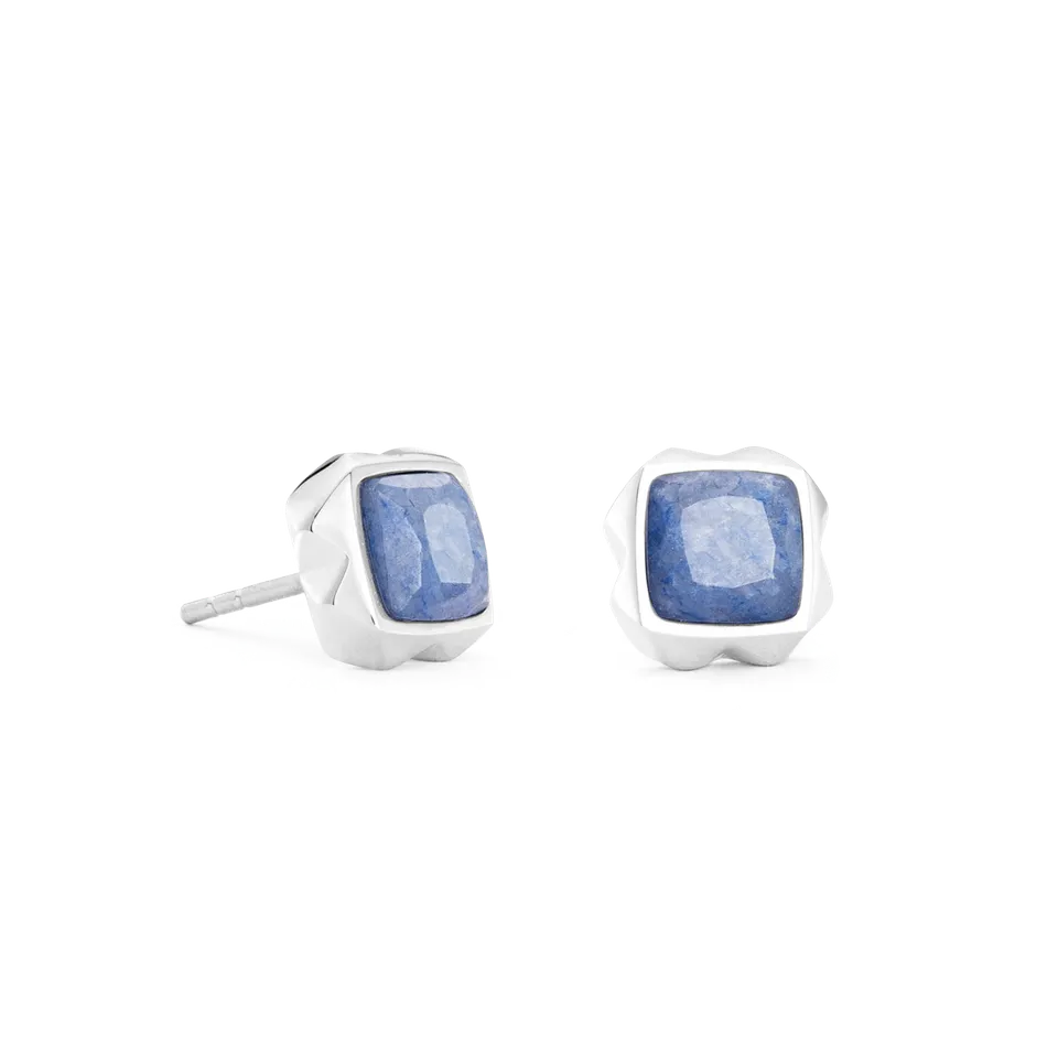 coeur-de-lion-ohrringe-spikes-square-aventurin-silber-blau image 1