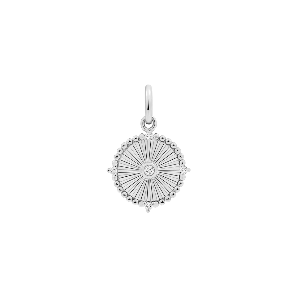 xenox-kompass-charm-925-sterlingsilber-rhodiniert-xs10546 image 1