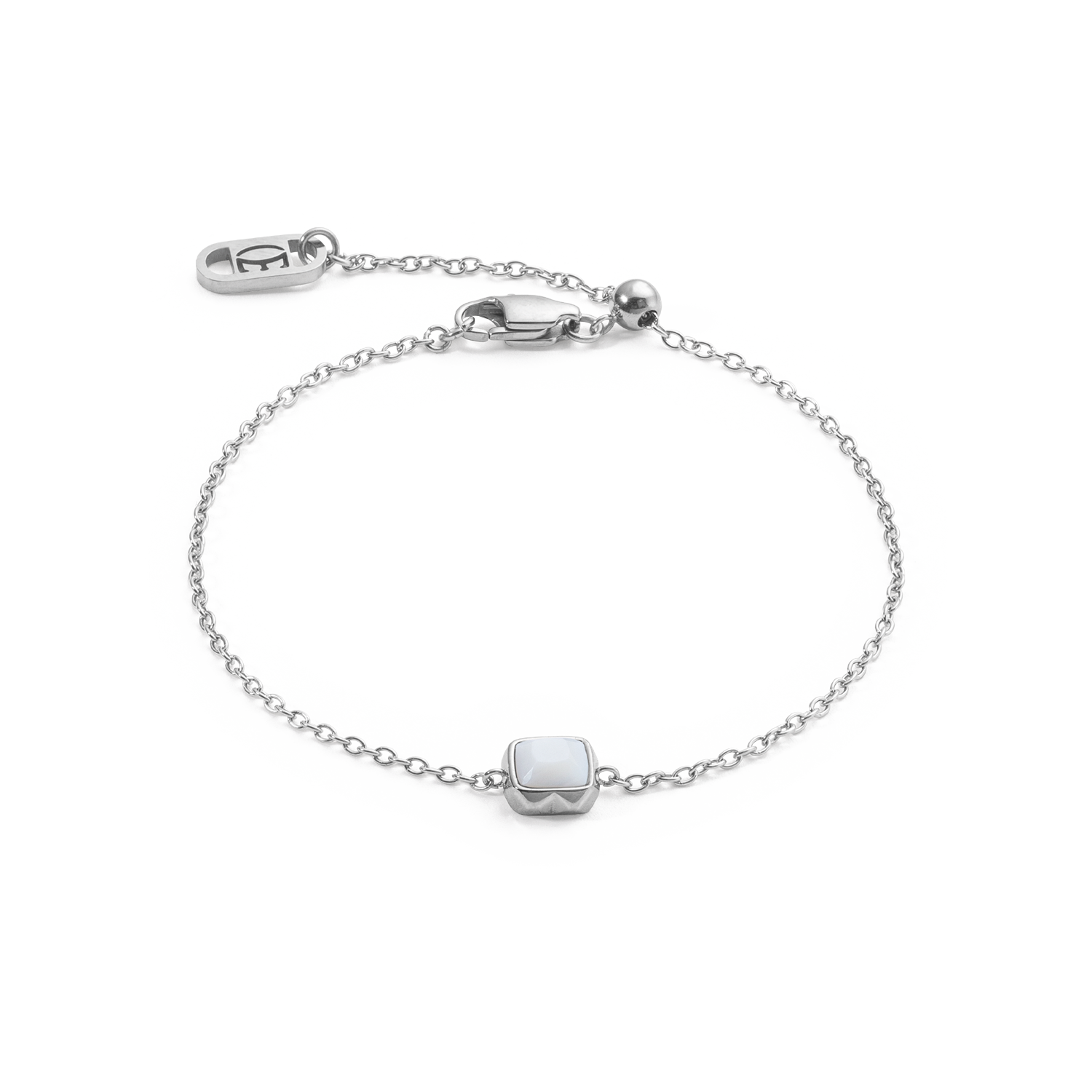 coeur-de-lion-birthstone-april-armband-wei-er-quarz-silber image 1