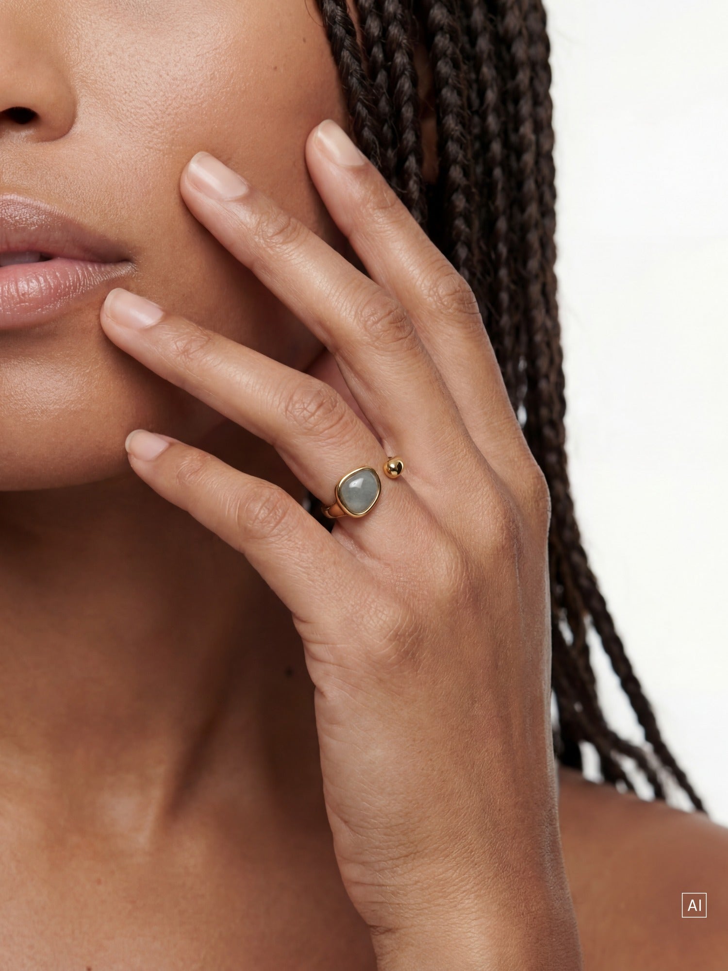 purelei-soulstone-ring-verstellbar-gr-ner-aventurin-lana-i image 2
