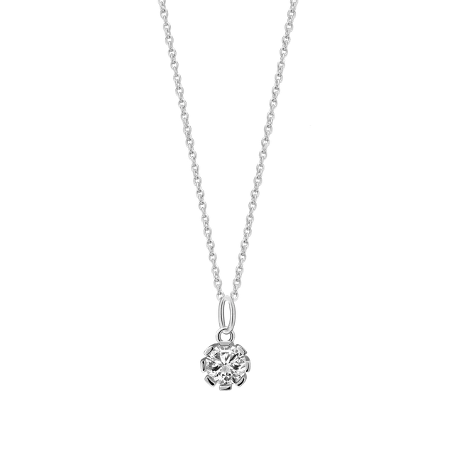 xenox-pure-essentials-halskette-925-sterlingsilber-rhodiniert-mit-zirkonia-2 image 1