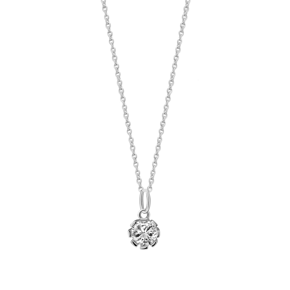 xenox-pure-essentials-halskette-925-sterlingsilber-rhodiniert-mit-zirkonia-2 image 1
