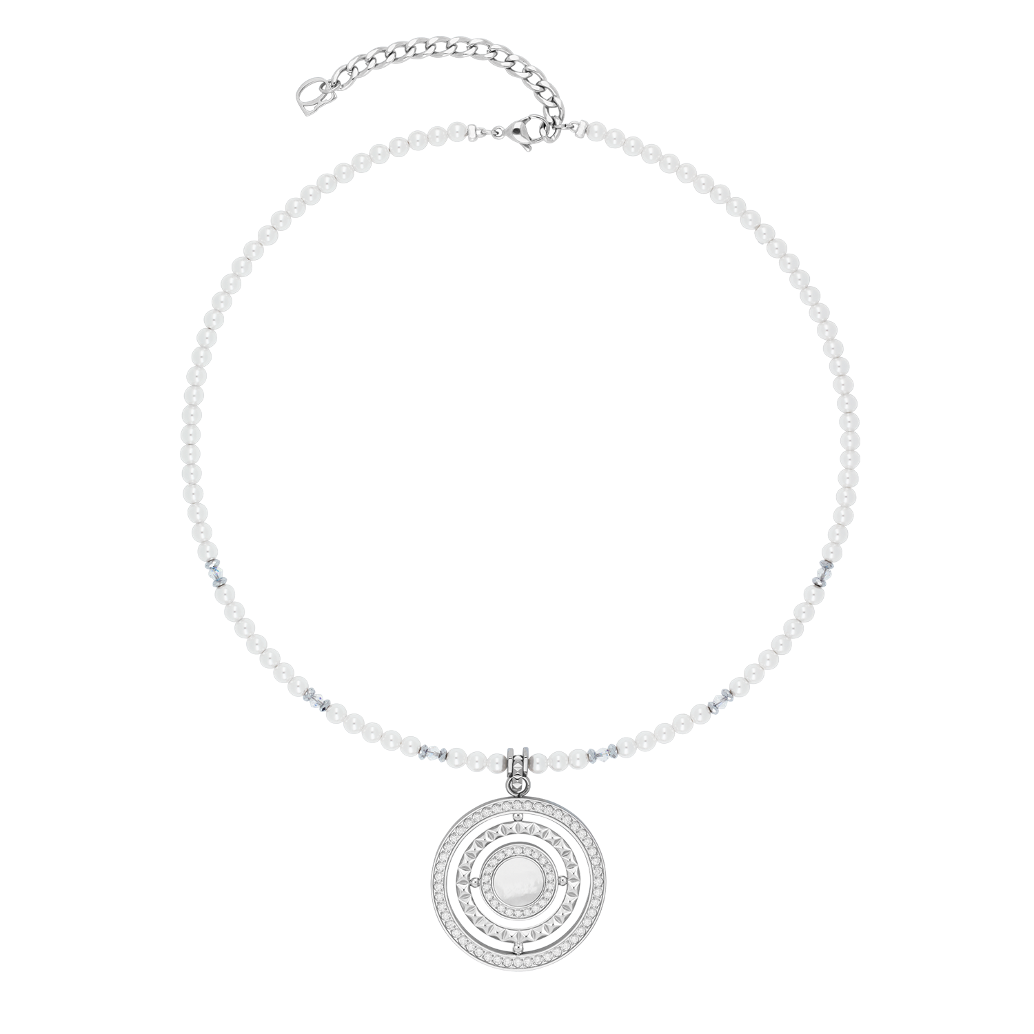 coeur-de-lion-halskette-amulett-modern-icon-pearl-silber-42-6-cm image 1