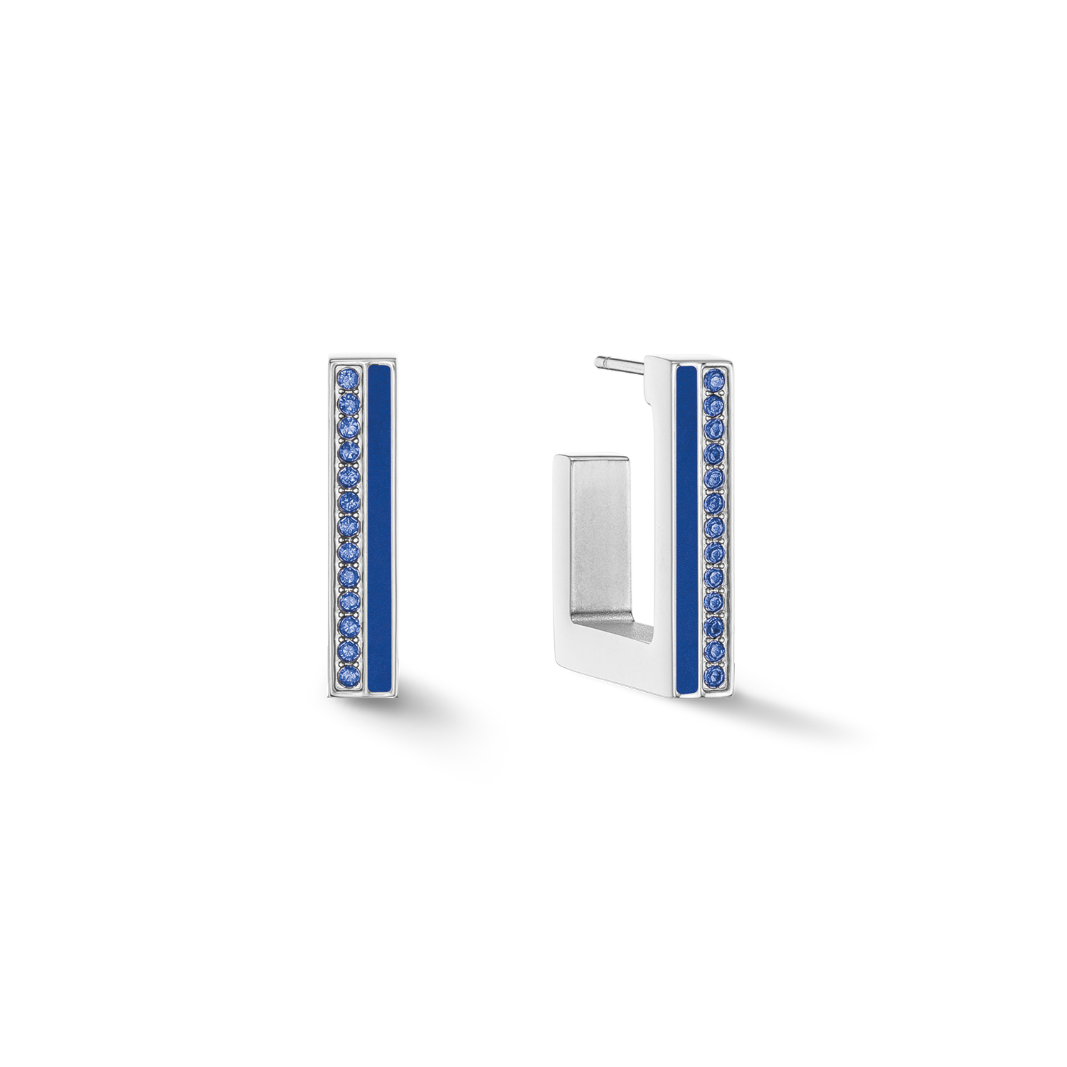 coeur-de-lion-brilliant-square-creole-square-stripes-20-silber-blau image 1