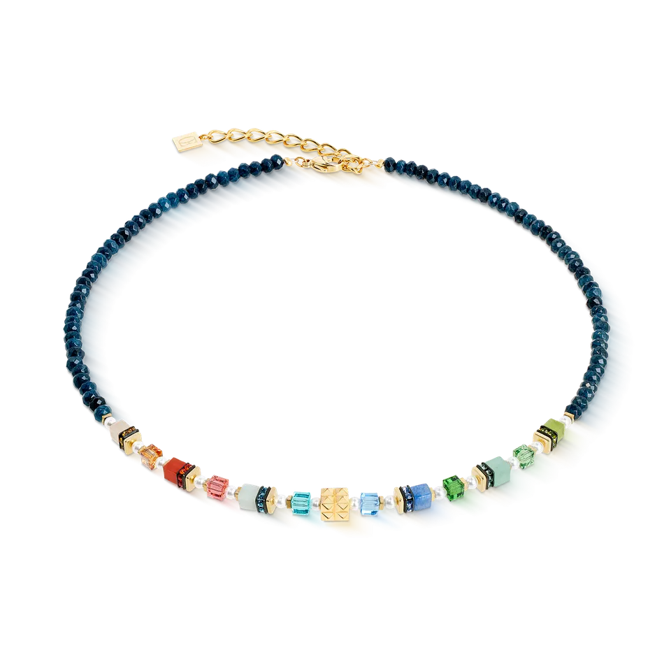 coeur-de-lion-sparkling-princess-spikes-halskette-gold-multicolor image 1
