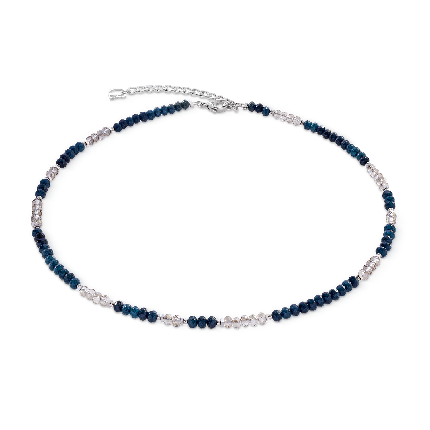 coeur-de-lion-rhythm-jade-navy-halskette-silber-42-cm-6-cm image 1
