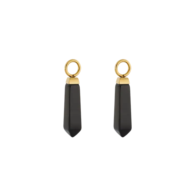 coeur-de-lion-ear-me-up-charm-obelisk-gold-schwarz image 1