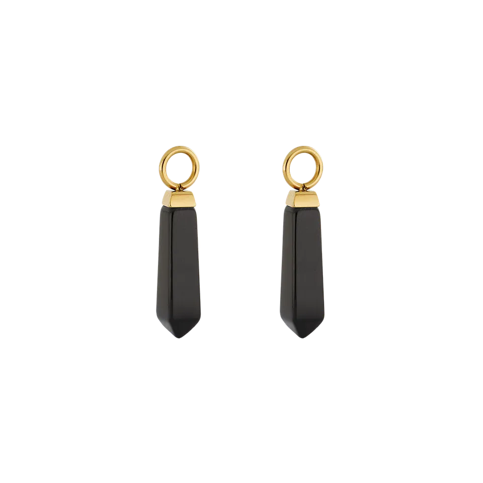 coeur-de-lion-ear-me-up-charm-obelisk-gold-schwarz image 1