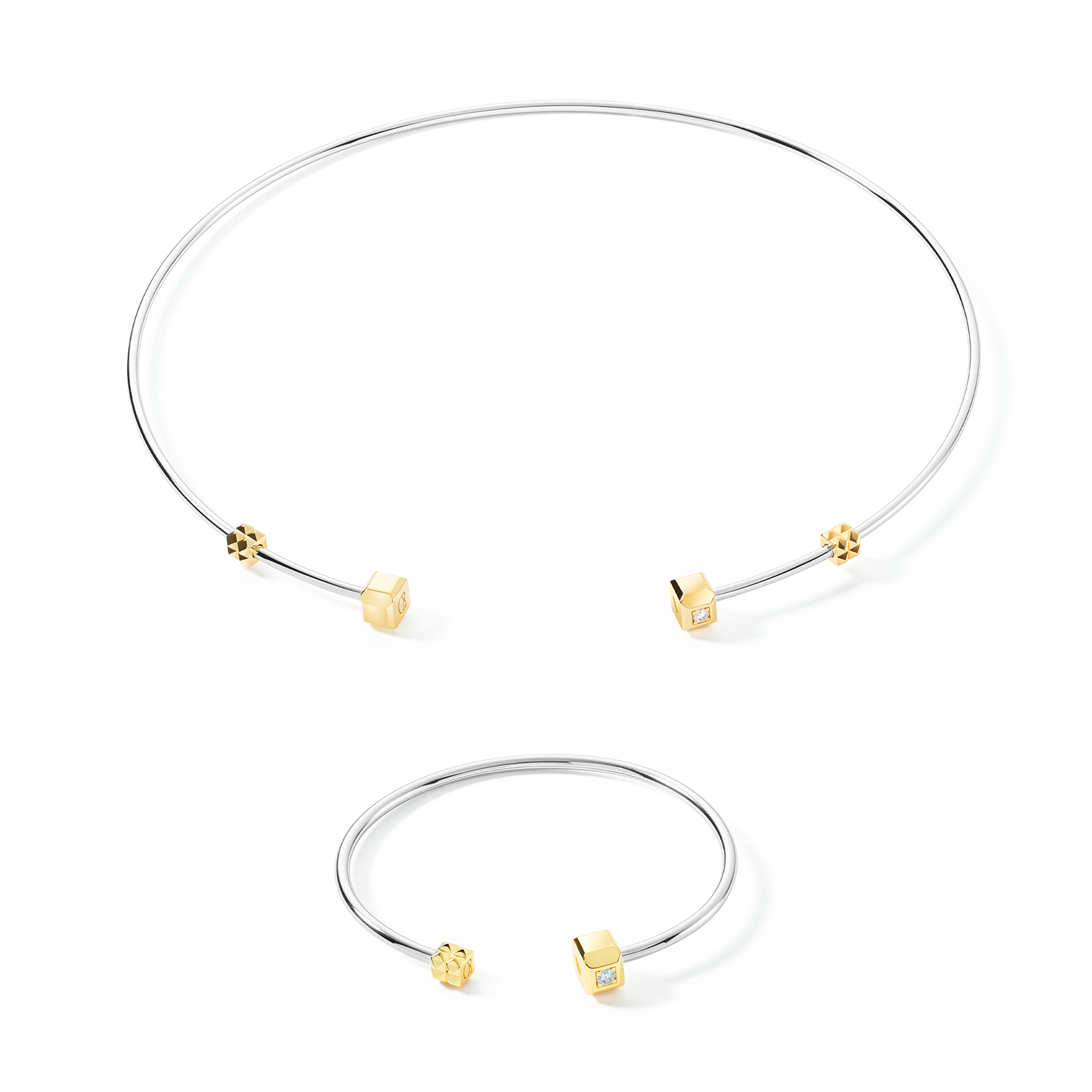 coeur-de-lion-statement-collection-armreif-offen-17-cm-bicolor image 3