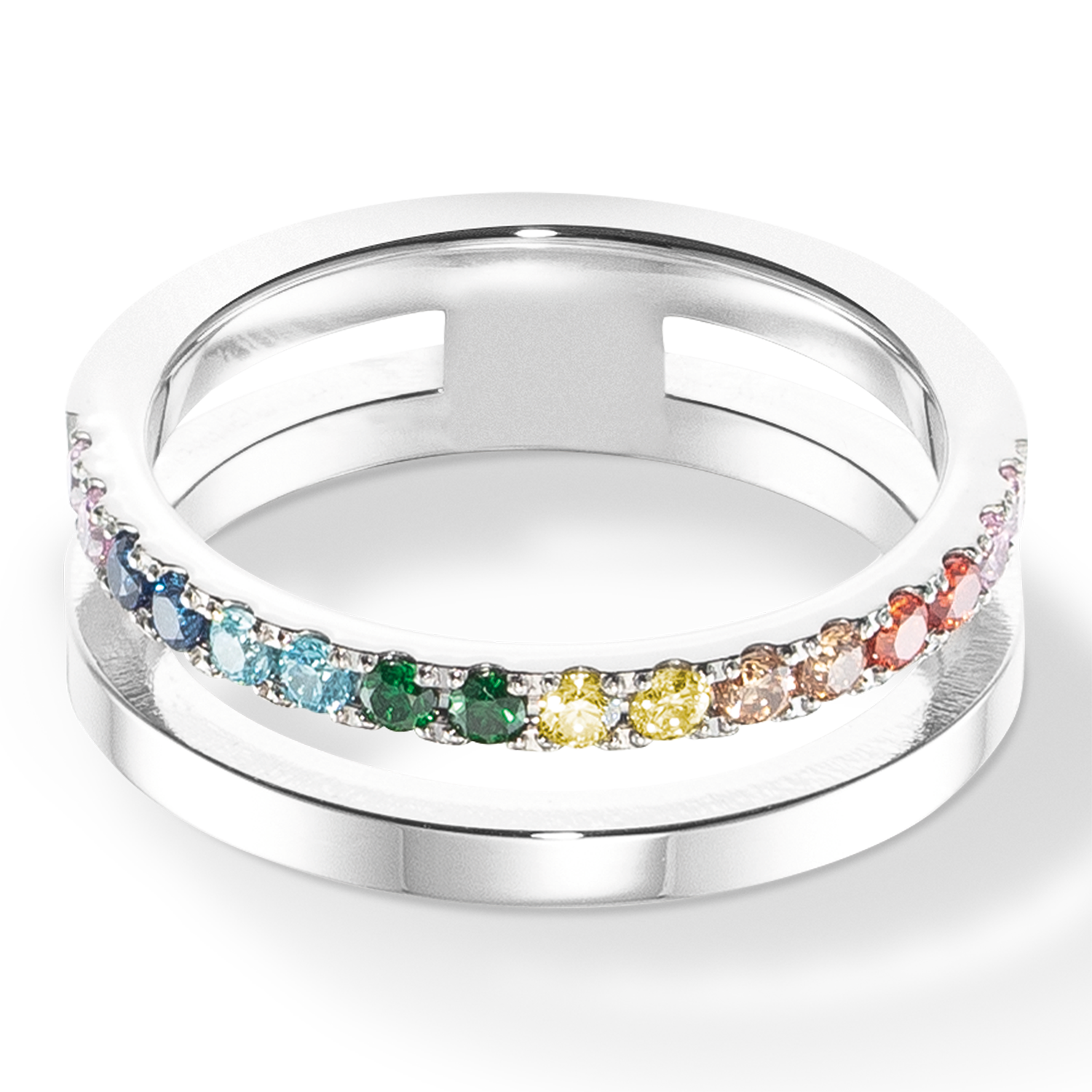 coeur-de-lion-eternal-unity-ring-silber-multicolor image 2