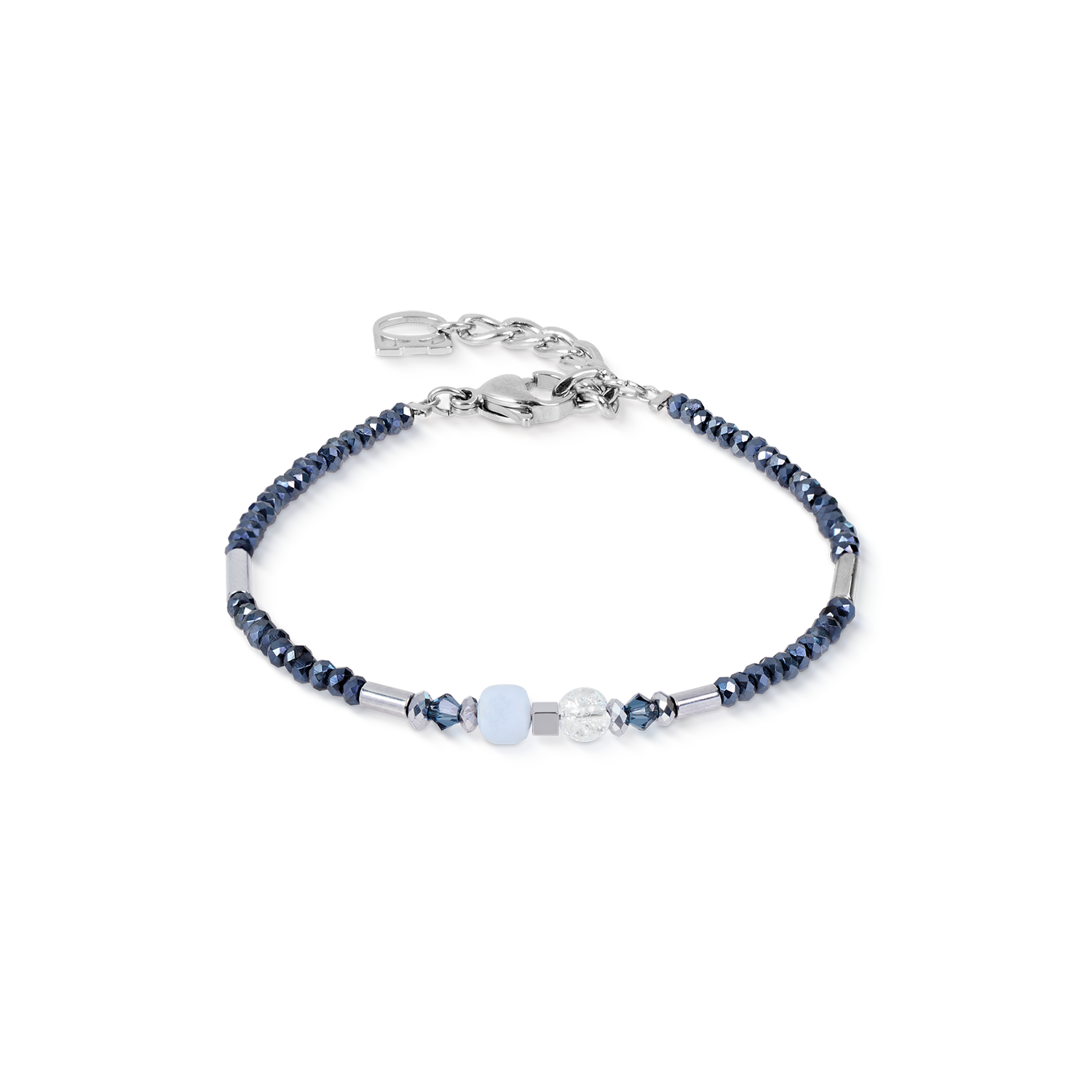 coeur-de-lion-cube-balance-armband-blue-mist-17-5-cm image 1