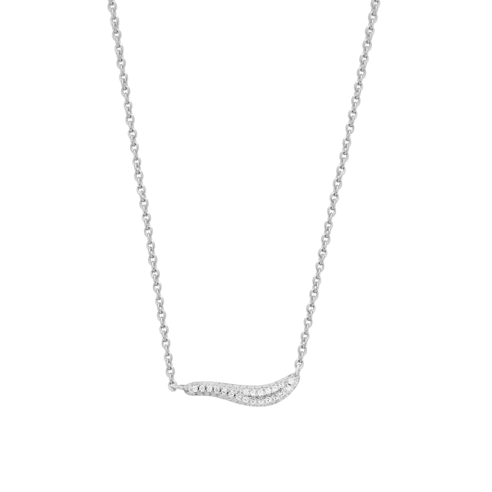 xenox-flow-halskette-xs92014-925-sterlingsilber-rhodiniert-mit-zirkonia image 1