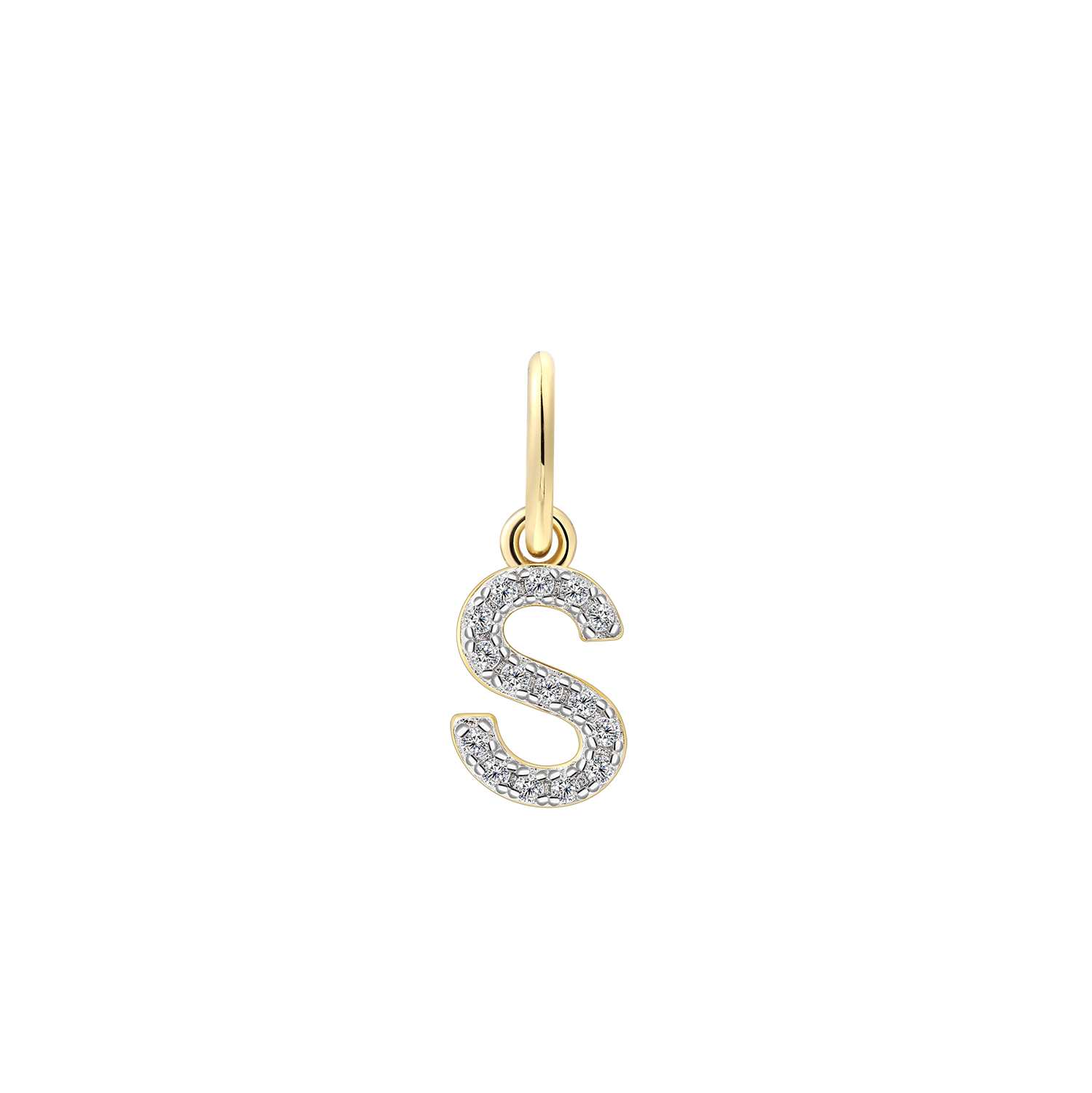 xenox-s-letter-charm-925-sterlingsilber-18k-vergoldet-mit-zirkonia image 1