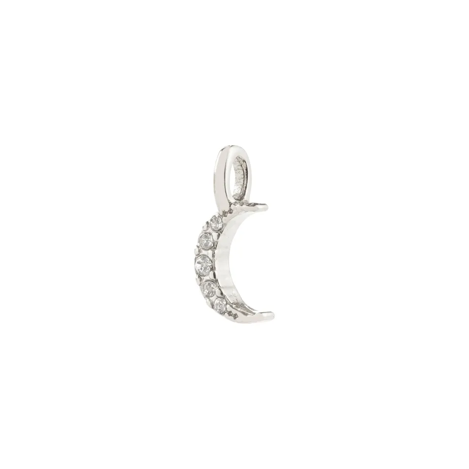 pilgrim-charm-mini-moon-anh-nger-versilbert image 1