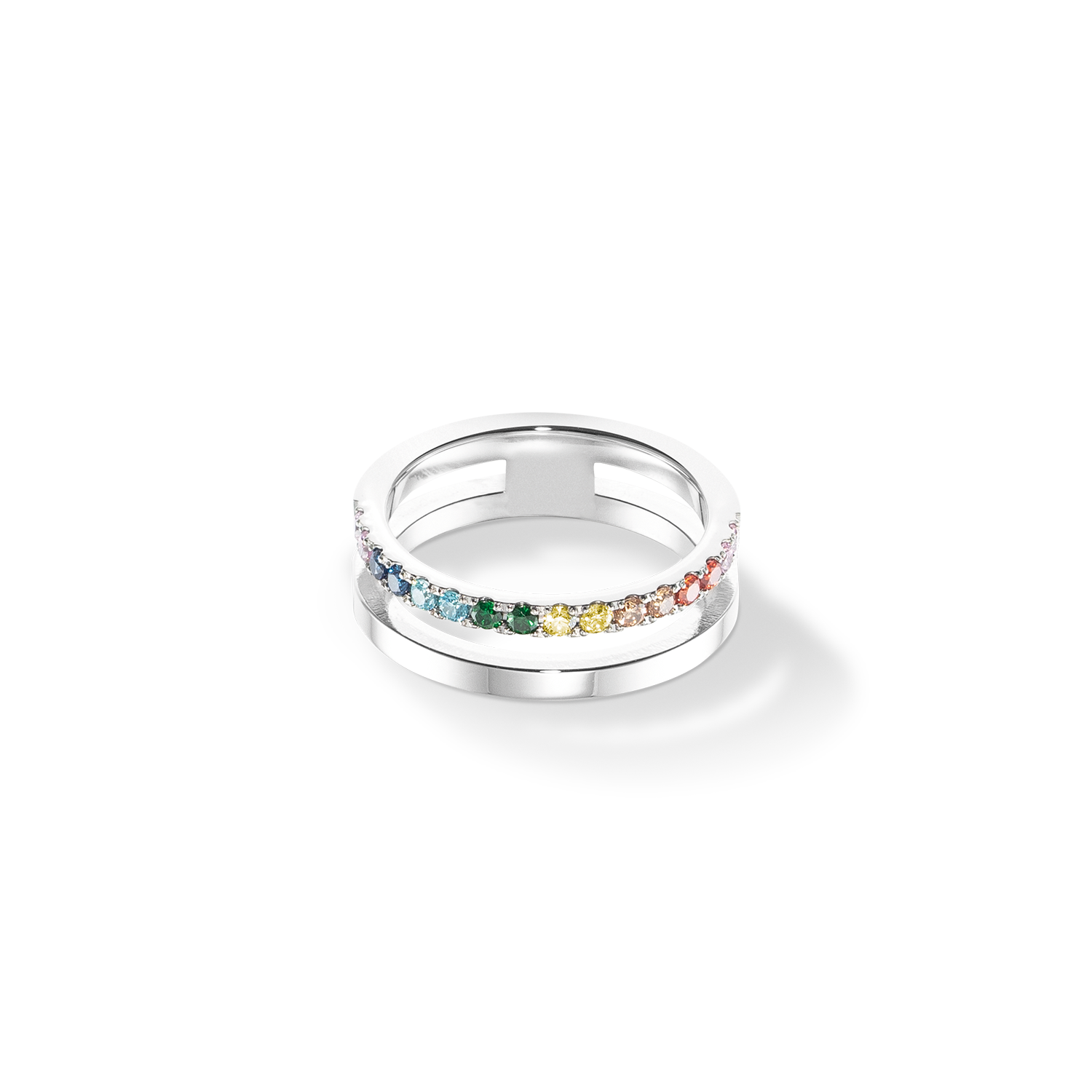 coeur-de-lion-eternal-unity-ring-silber-multicolor image 1