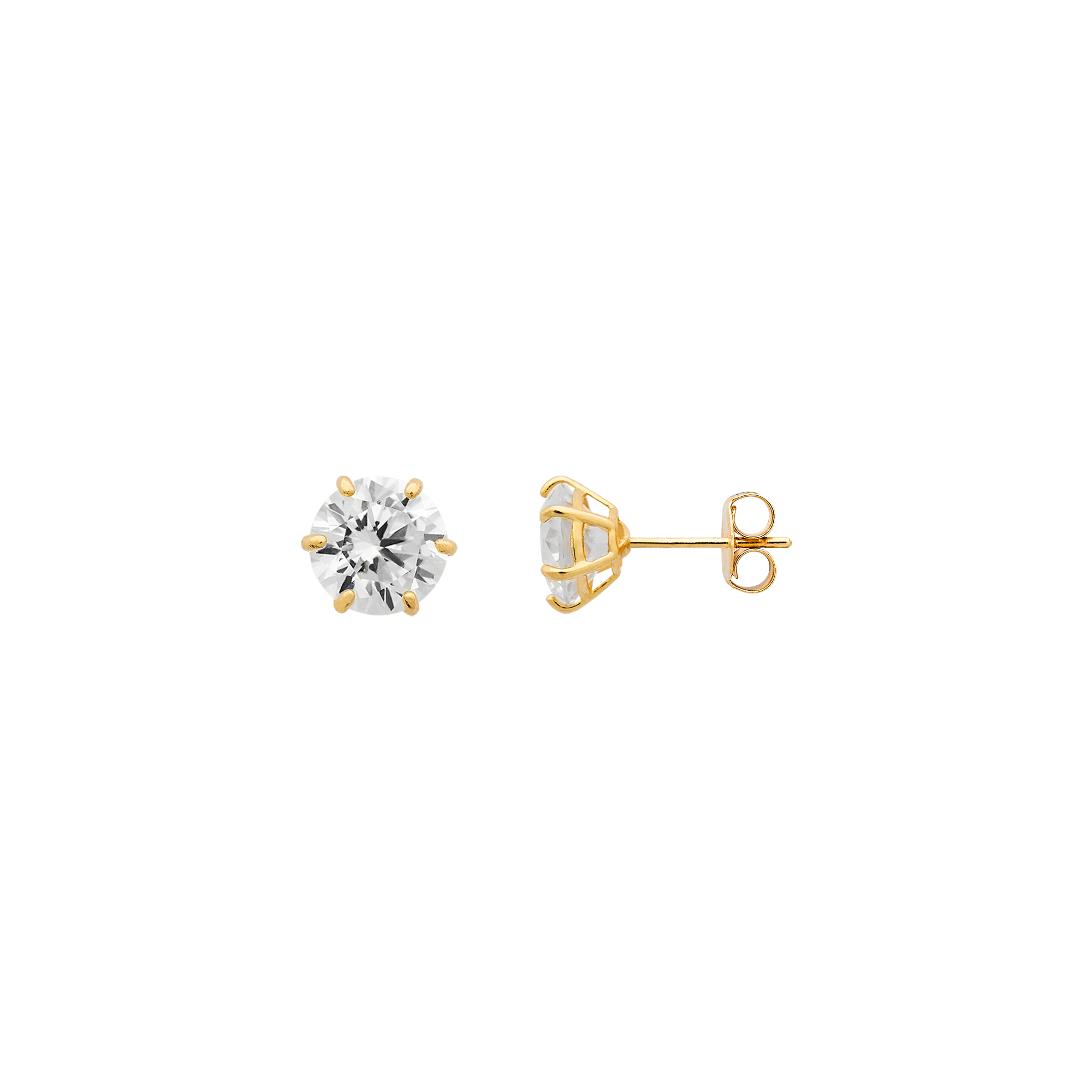 xenox-fine-krappe-maxi-ohrringe-xg14k4227g-585-gelbgold-mit-6-mm-zirkonia image 1