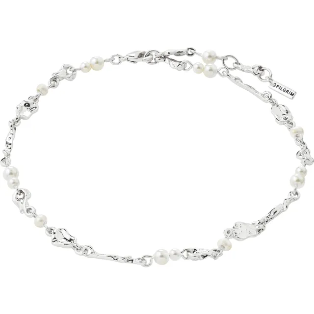 pilgrim-sloan-fu-kette-versilbert-mit-s-wasserperlen-25-3-cm image 1