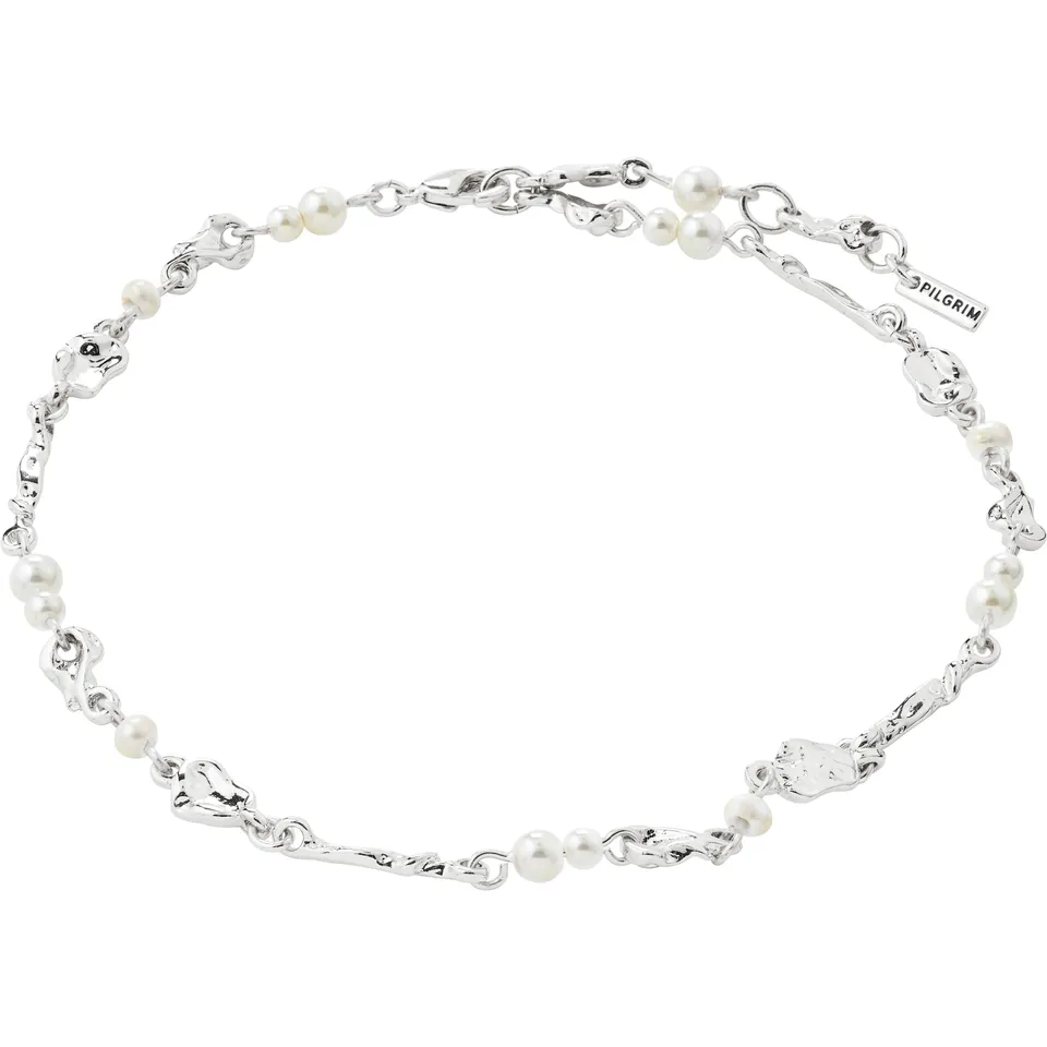 pilgrim-sloan-fu-kette-versilbert-mit-s-wasserperlen-25-3-cm image 1