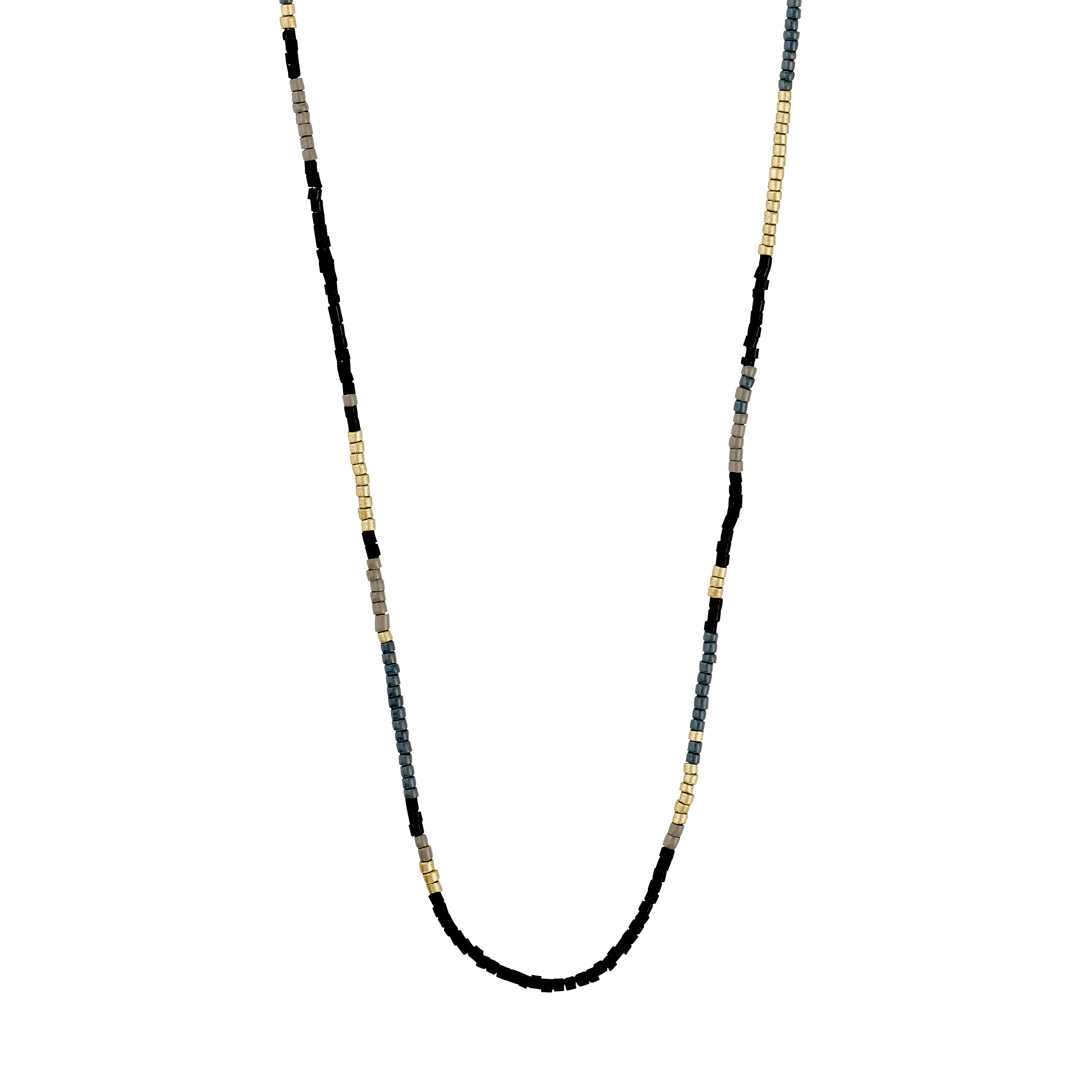 pilgrim-alison-halskette-schwarz-goldplattiert-38-cm image 1