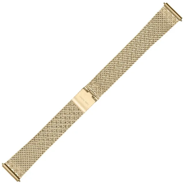 julie-julsen-diamond-uhrband-edelstahl-mesh-gold-14-mm-mit-pin-system image 1