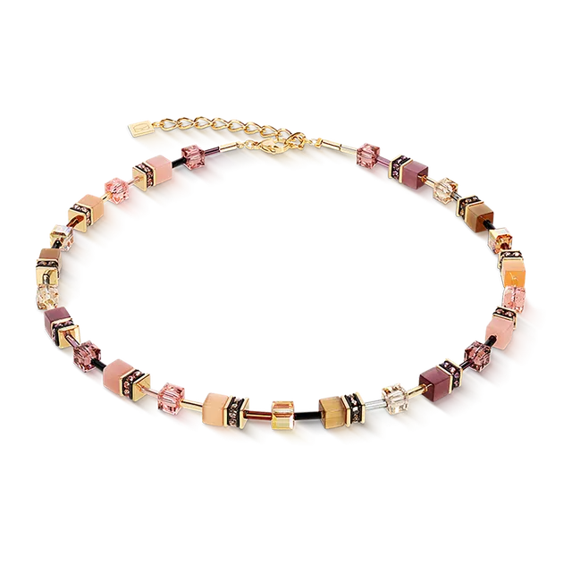 coeur-de-lion-geocube-iconic-halskette-golden-blush image 1