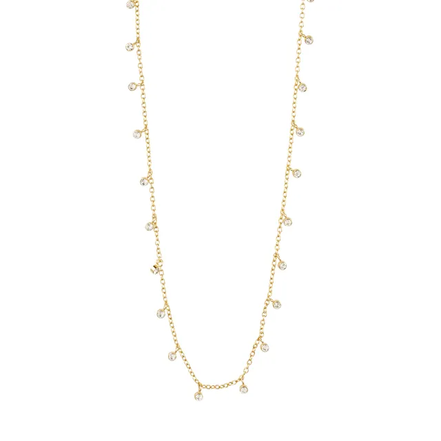 pilgrim-maja-halskette-goldplattiert-mit-preciosa-kristall-drops image 1