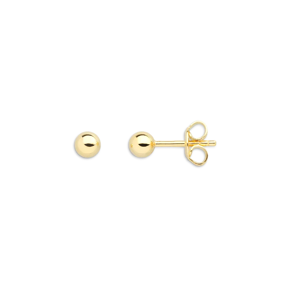 xenox-dot-ohrringe-925-sterlingsilber-18k-vergoldung-kreis-stecker image 1
