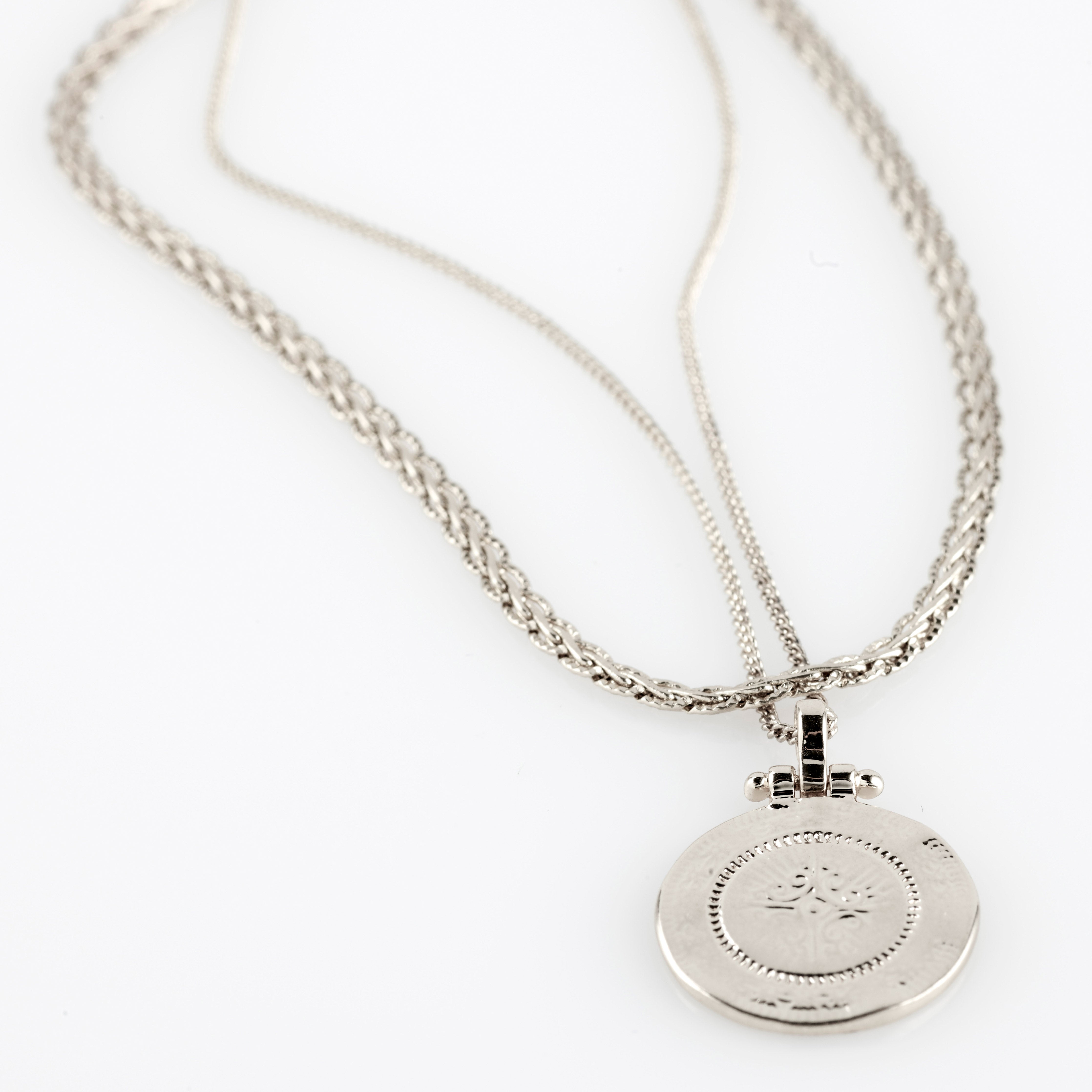 pilgrim-nomad-2-in-1-m-nz-kette-versilbert-layering-set image 5