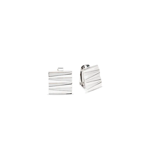 coeur-de-lion-ohrclips-square-wave-silber-ohne-ohrloch image 1