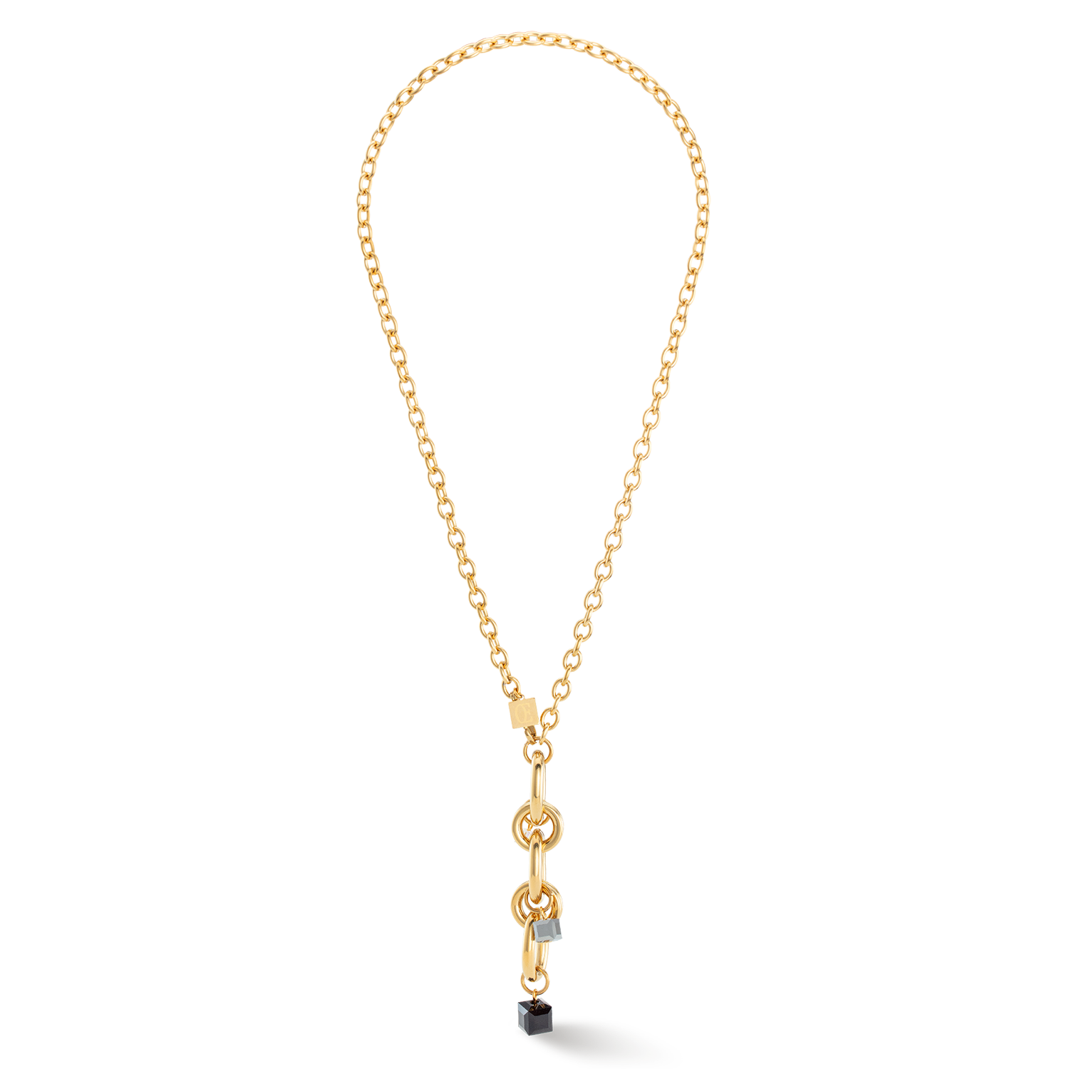 coeur-de-lion-chunky-chain-halskette-gold-schwarz image 5