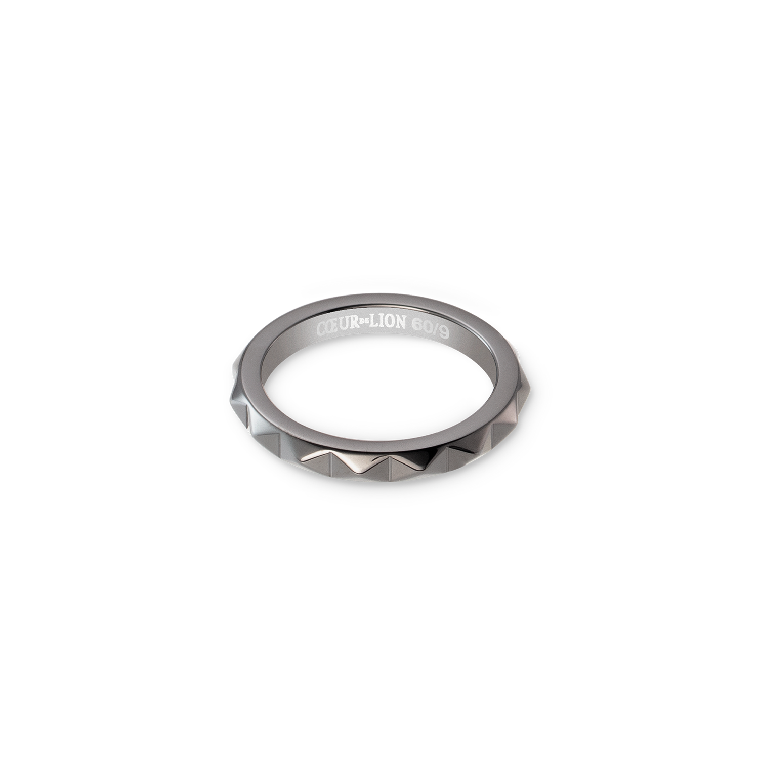 coeur-de-lion-ring-spikes-anthrazit-edelstahl image 1
