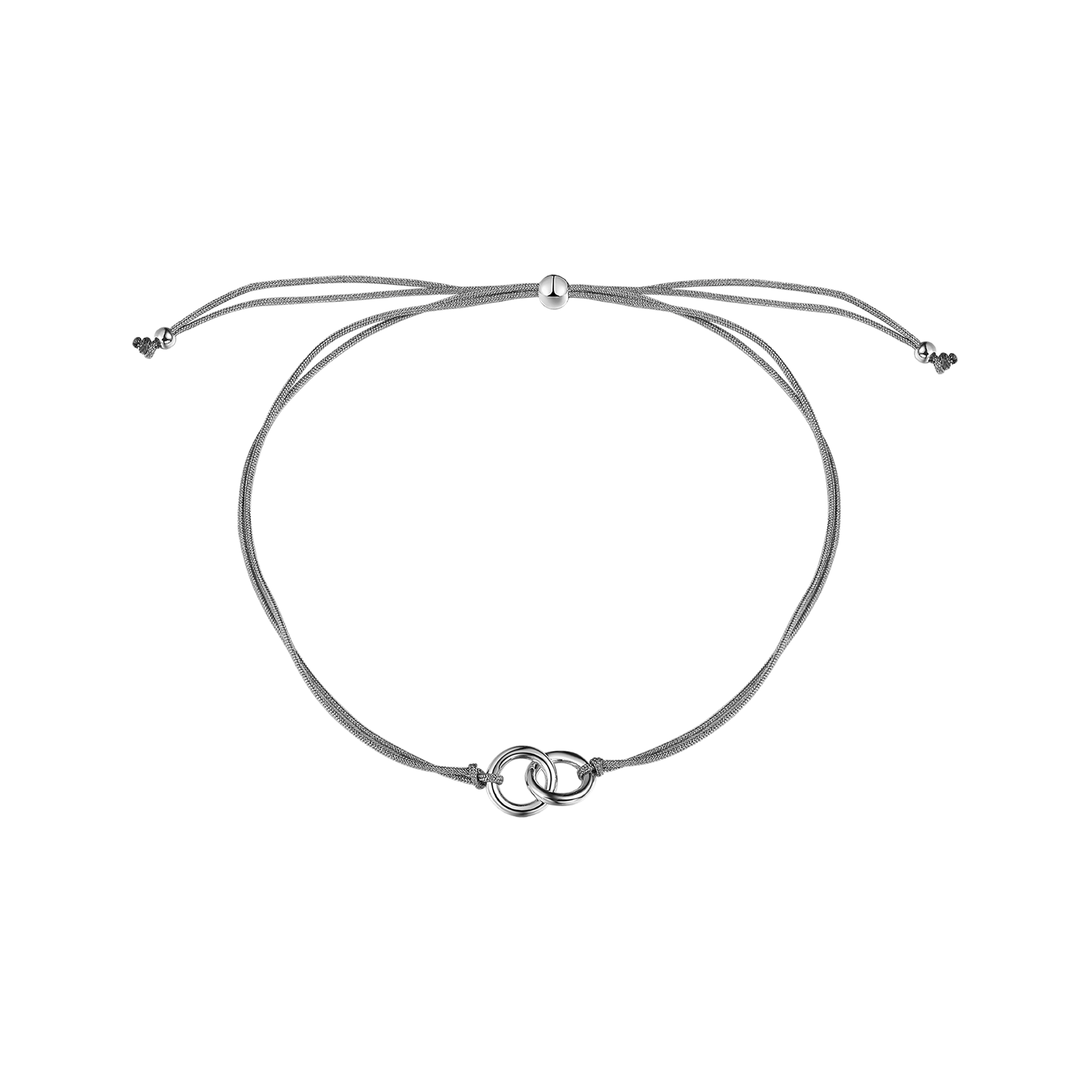 xenox-happy-armband-925-sterlingsilber-rhodiniert-mit-nylonband image 1
