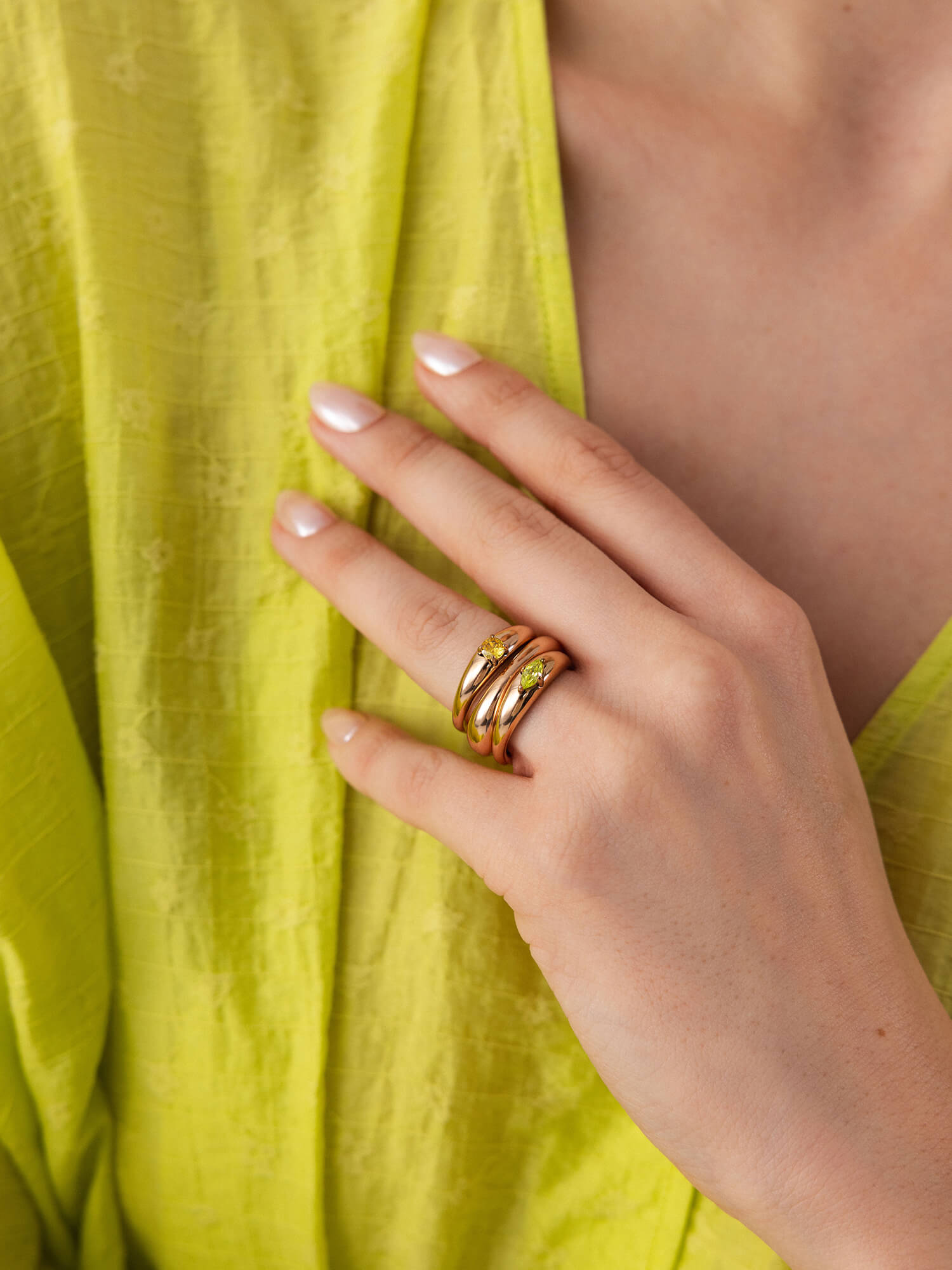 purelei-soft-curve-ring-set-3er-stapel-ring-set-mit-farbsteinen image 2