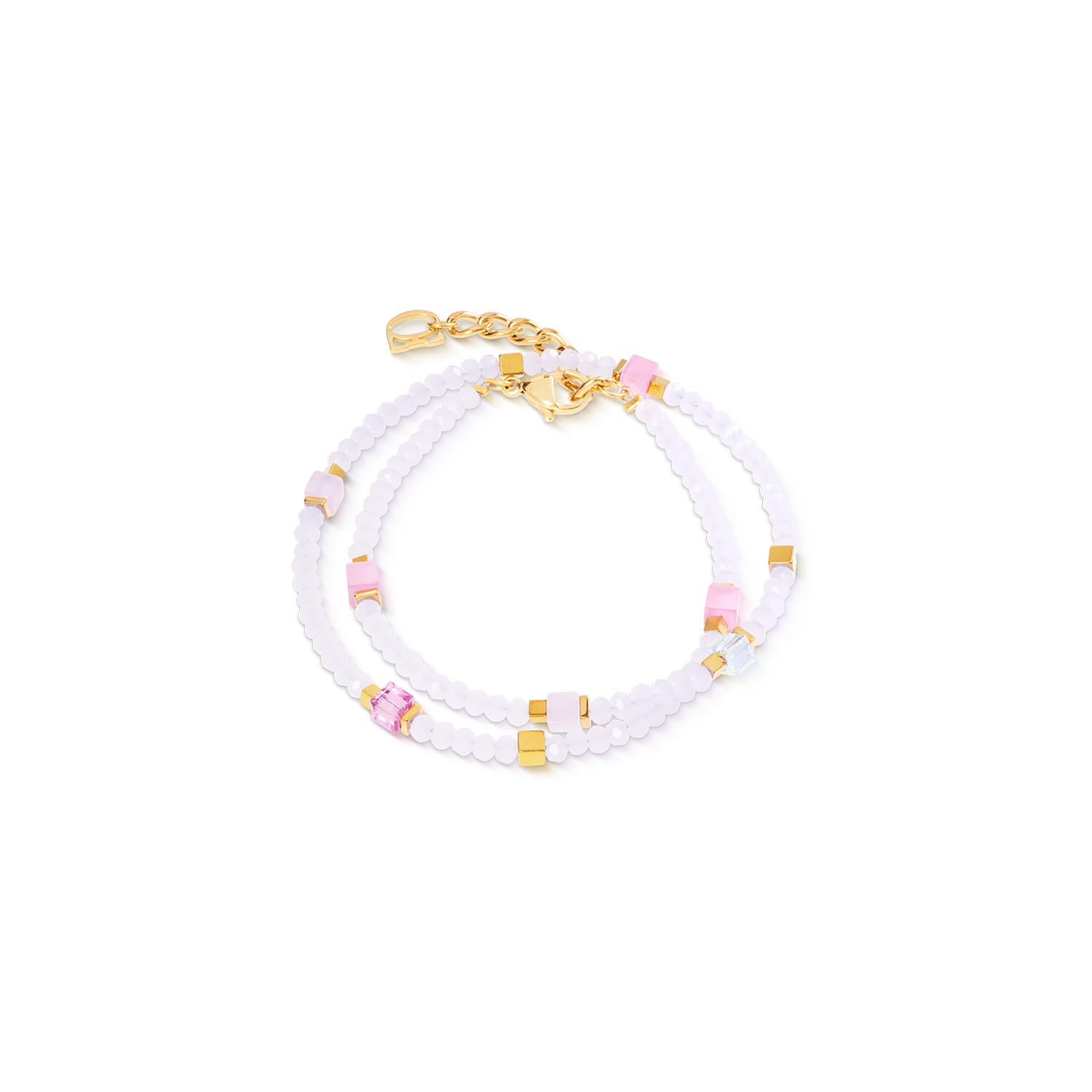 coeur-de-lion-joyful-colours-flex-armband-gold-rosa image 1