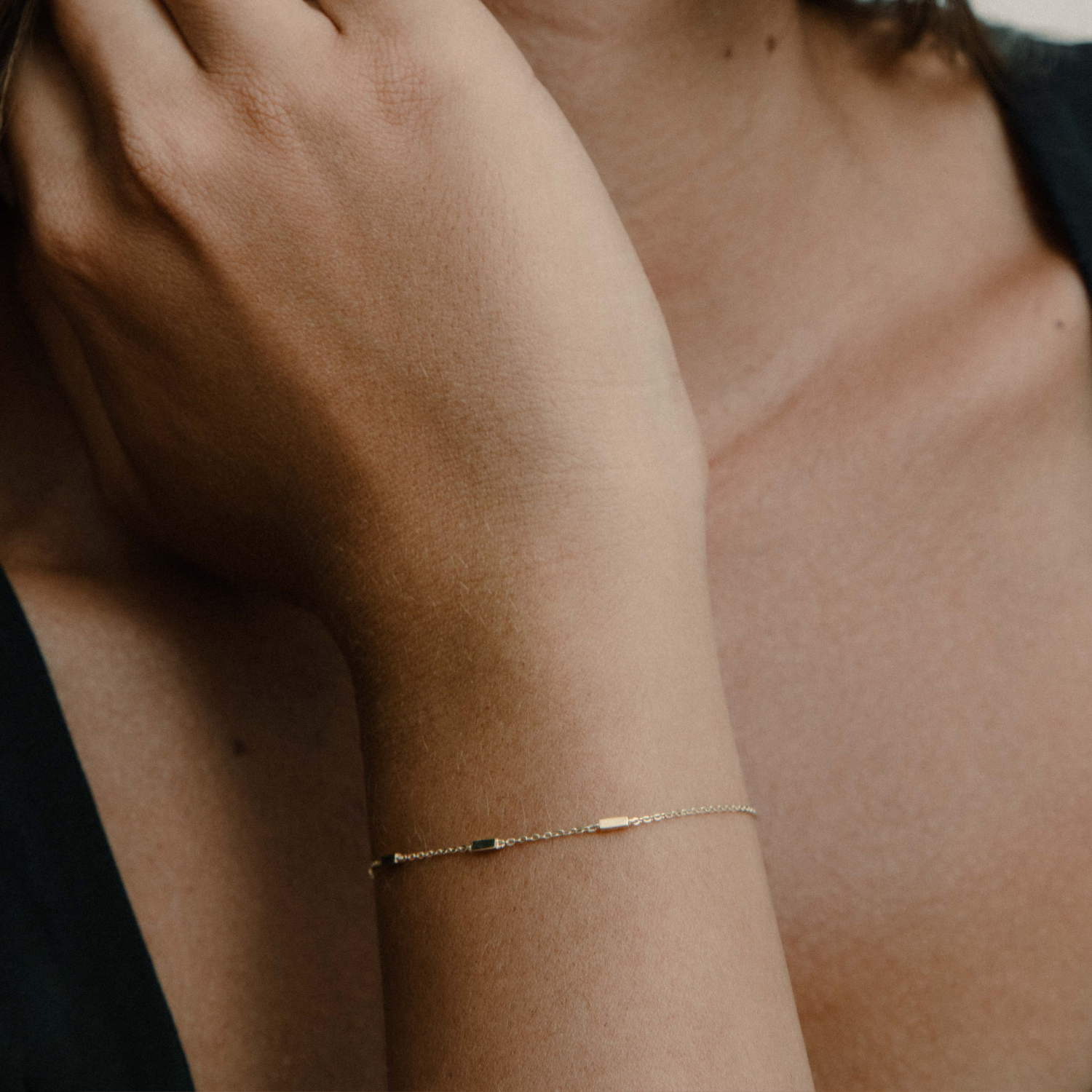 xenox-fine-tag-armband-585-gelbgold image 2