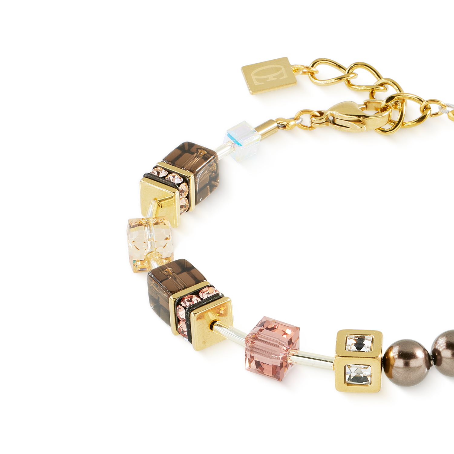 coeur-de-lion-geocube-precious-fusion-pearls-armband-mocha-mousse image 2