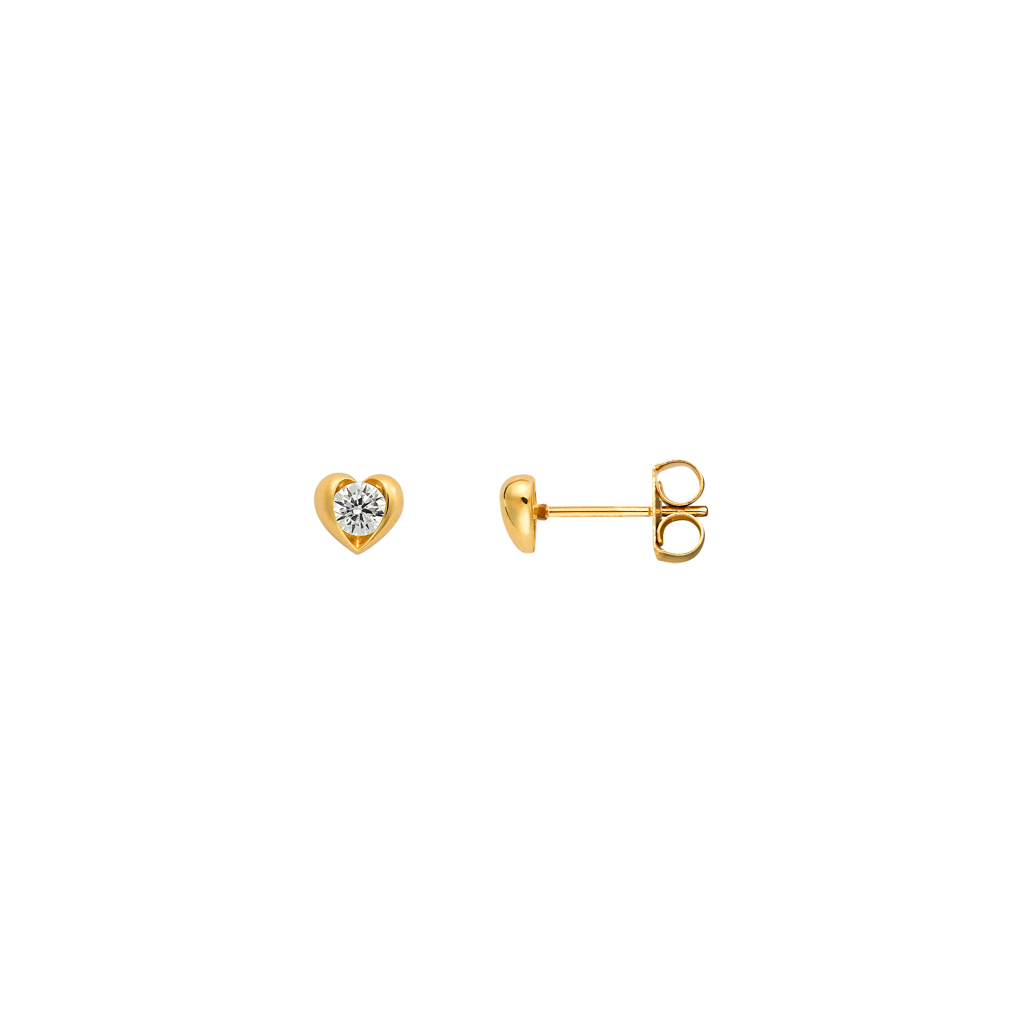 xenox-fine-heart-halo-ohrstecker-585-gelbgold-mit-zirkonia image 1