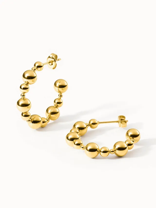 purelei-terra-ohrringe-offene-hoops-30-mm-kugeln image 1