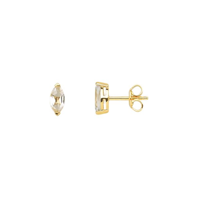 xenox-fine-ohrstecker-585-gelbgold-mit-wei-en-zirkonia-steinen image 1