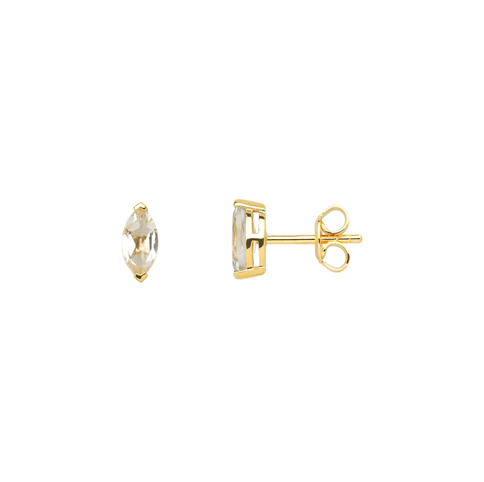 xenox-fine-ohrstecker-585-gelbgold-mit-wei-en-zirkonia-steinen image 1