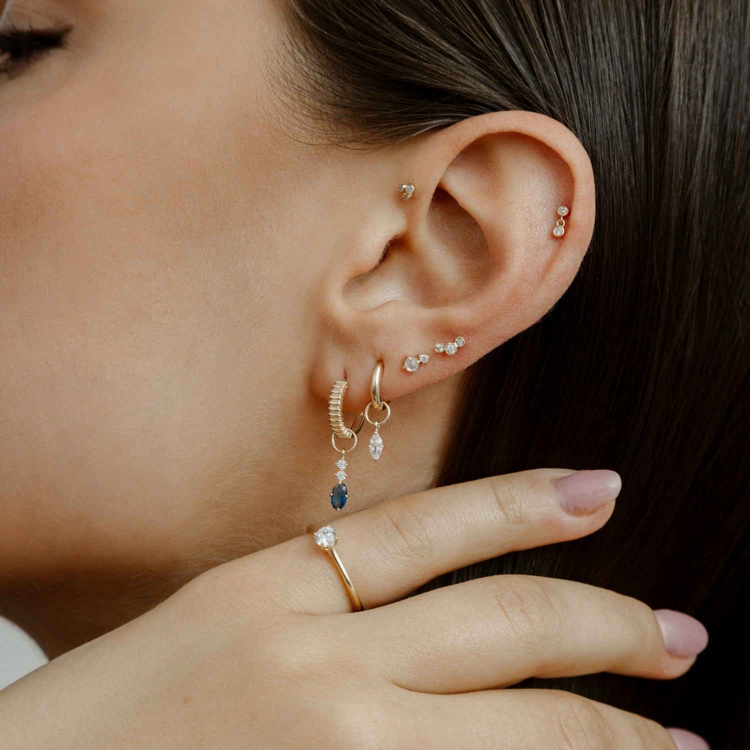 xenox-fine-droplet-piercing-585-gelbgold-mit-zirkonia image 2