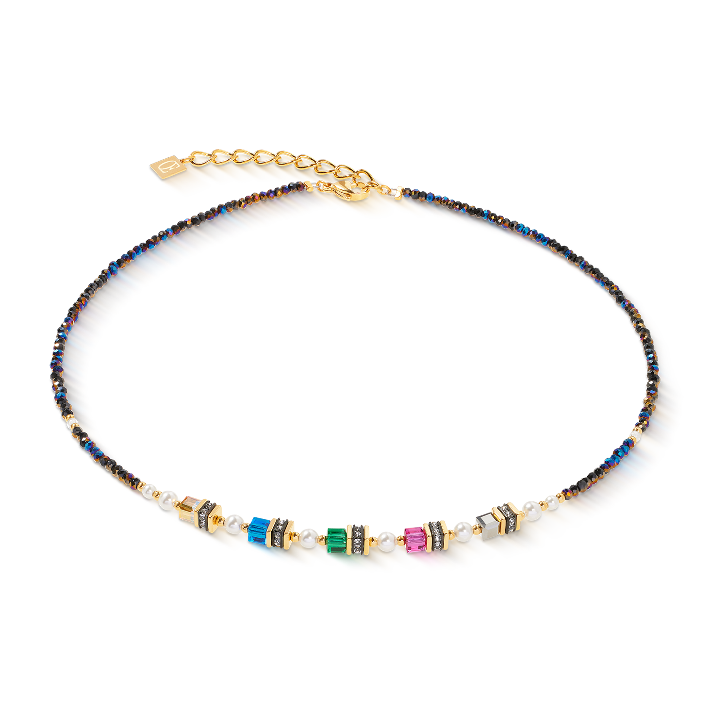 coeur-de-lion-halskette-sparkling-princess-couture-gold-multicolor image 1