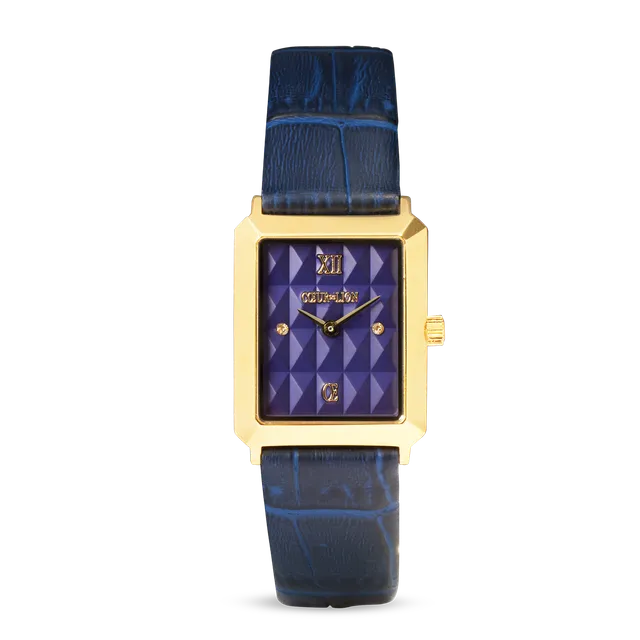 coeur-de-lion-iconic-spikes-uhr-leder-midnight-blue-gold image 1