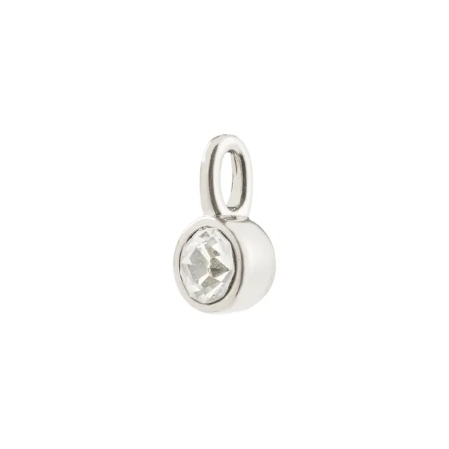 pilgrim-charm-mini-kristallanh-nger-versilbert image 1