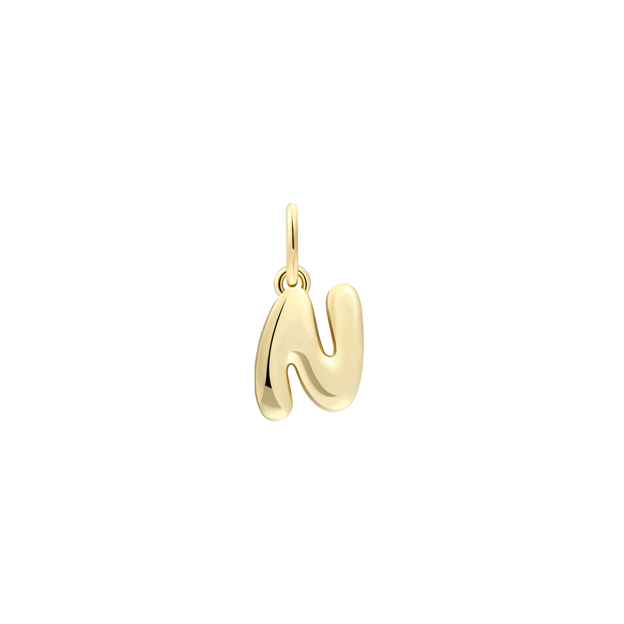 xenox-n-letter-bold-charm-n-925-sterlingsilber-18k-vergoldet image 1