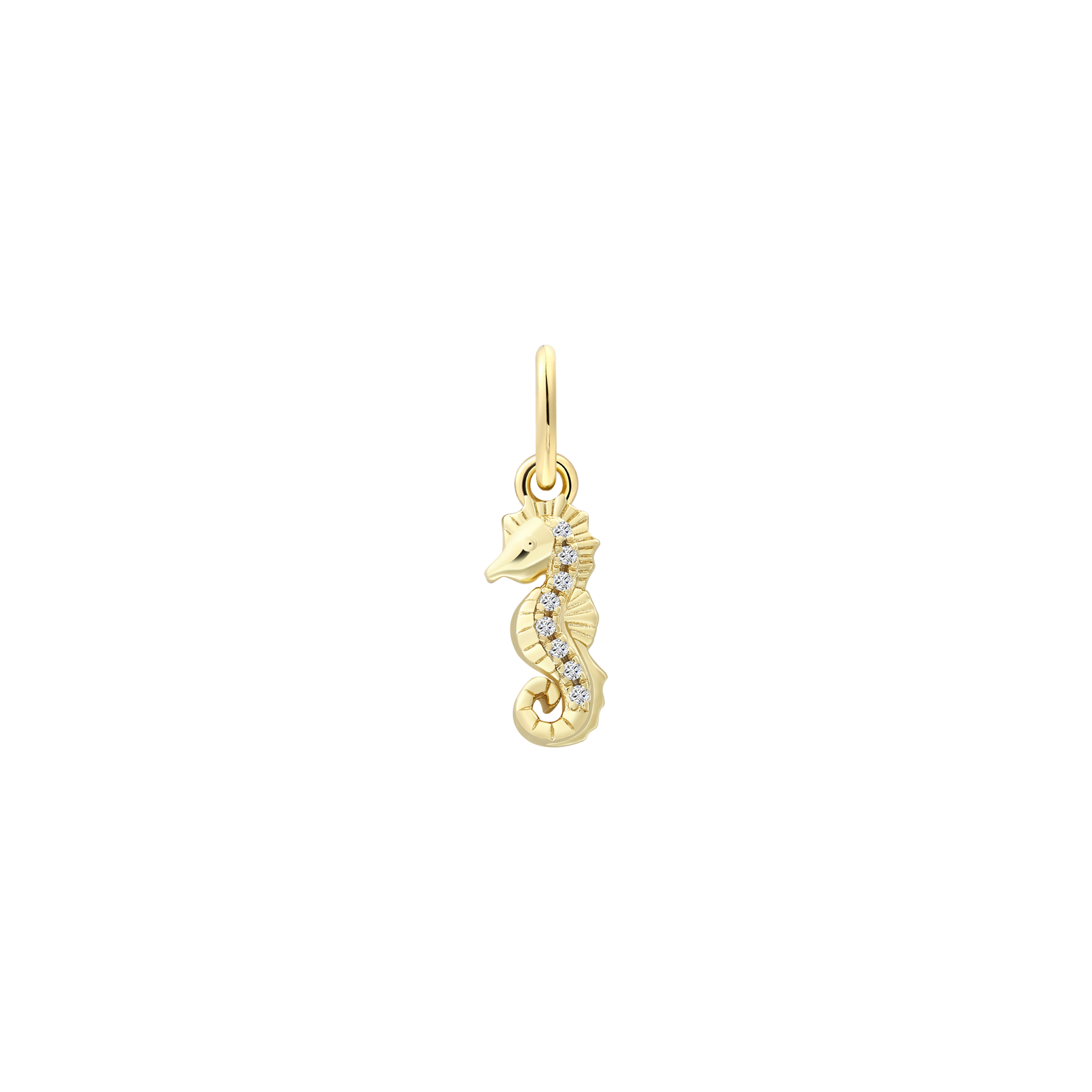 xenox-seepferdchen-charm-925-sterlingsilber-18k-vergoldet-mit-zirkonia image 1